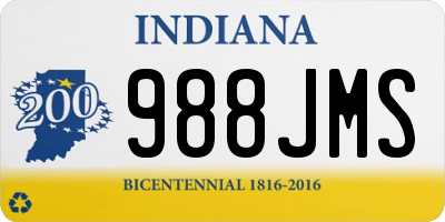 IN license plate 988JMS