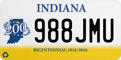 IN license plate 988JMU