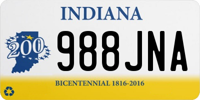 IN license plate 988JNA