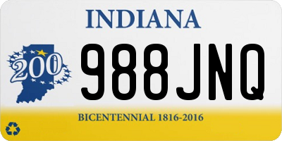 IN license plate 988JNQ