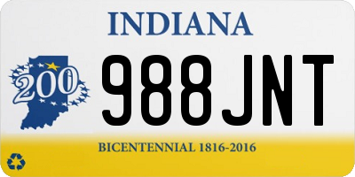 IN license plate 988JNT