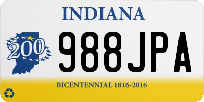 IN license plate 988JPA