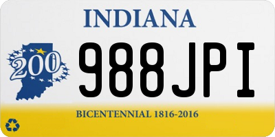 IN license plate 988JPI