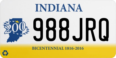 IN license plate 988JRQ