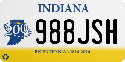 IN license plate 988JSH