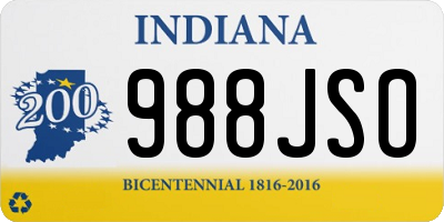 IN license plate 988JSO