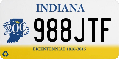 IN license plate 988JTF