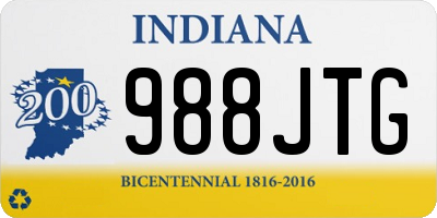 IN license plate 988JTG