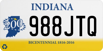 IN license plate 988JTQ