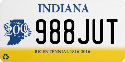 IN license plate 988JUT