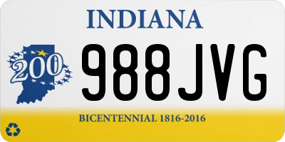 IN license plate 988JVG