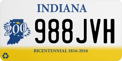 IN license plate 988JVH