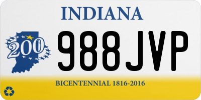 IN license plate 988JVP