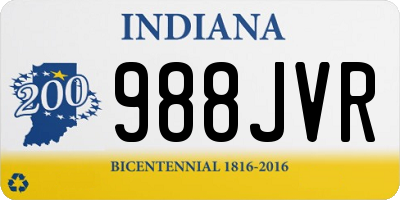 IN license plate 988JVR