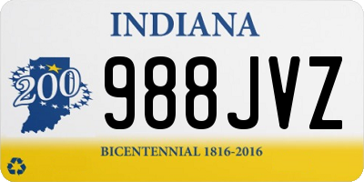 IN license plate 988JVZ