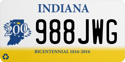 IN license plate 988JWG