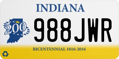 IN license plate 988JWR