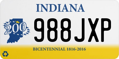 IN license plate 988JXP