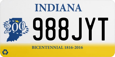 IN license plate 988JYT