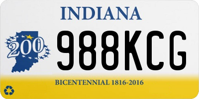 IN license plate 988KCG
