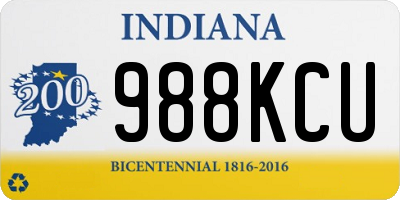 IN license plate 988KCU