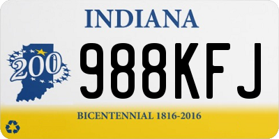 IN license plate 988KFJ