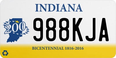 IN license plate 988KJA