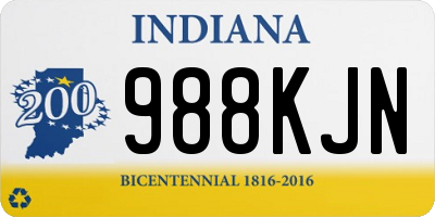 IN license plate 988KJN