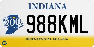 IN license plate 988KML