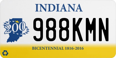 IN license plate 988KMN