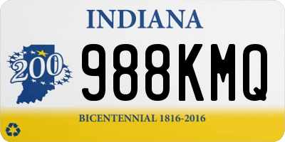 IN license plate 988KMQ