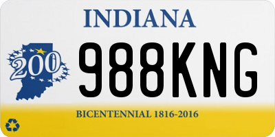 IN license plate 988KNG