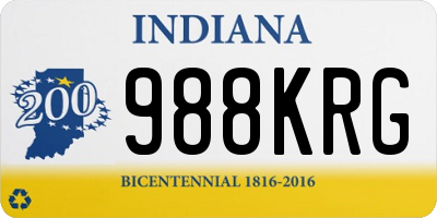 IN license plate 988KRG