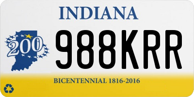 IN license plate 988KRR