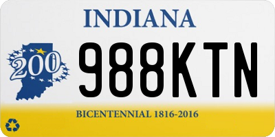 IN license plate 988KTN