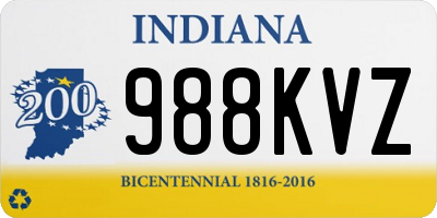 IN license plate 988KVZ