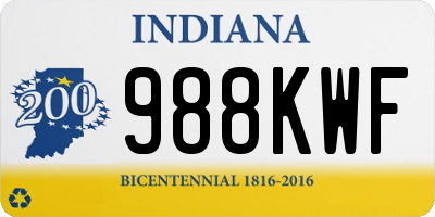 IN license plate 988KWF