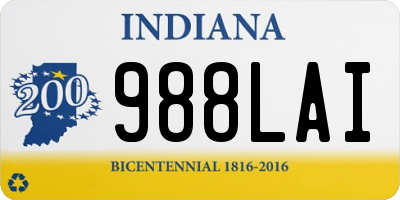 IN license plate 988LAI