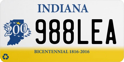 IN license plate 988LEA