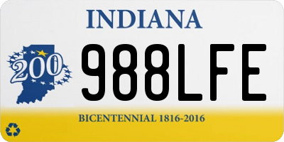 IN license plate 988LFE