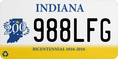 IN license plate 988LFG