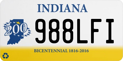 IN license plate 988LFI