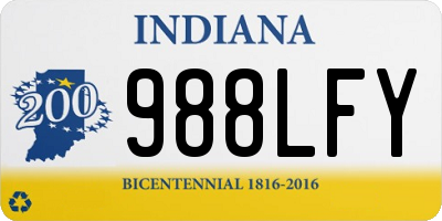 IN license plate 988LFY