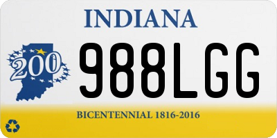 IN license plate 988LGG