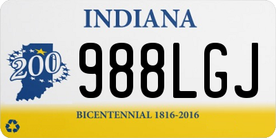 IN license plate 988LGJ