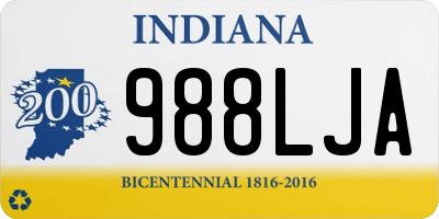 IN license plate 988LJA