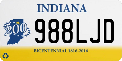 IN license plate 988LJD