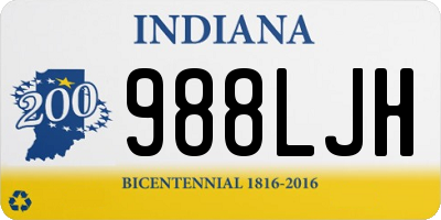 IN license plate 988LJH