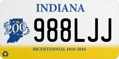 IN license plate 988LJJ