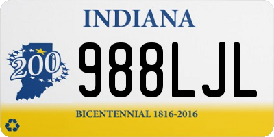 IN license plate 988LJL